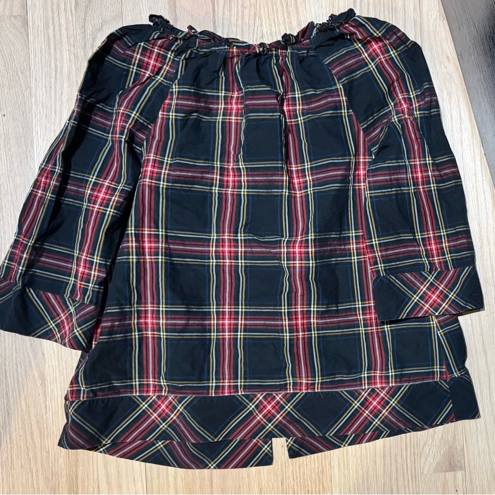 Crewcuts J. Crew Black Plaid Tartan Girls Top 14